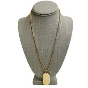 New FaithHeart Capricorn Zodiac Dog Tag Rolo Chain Necklace